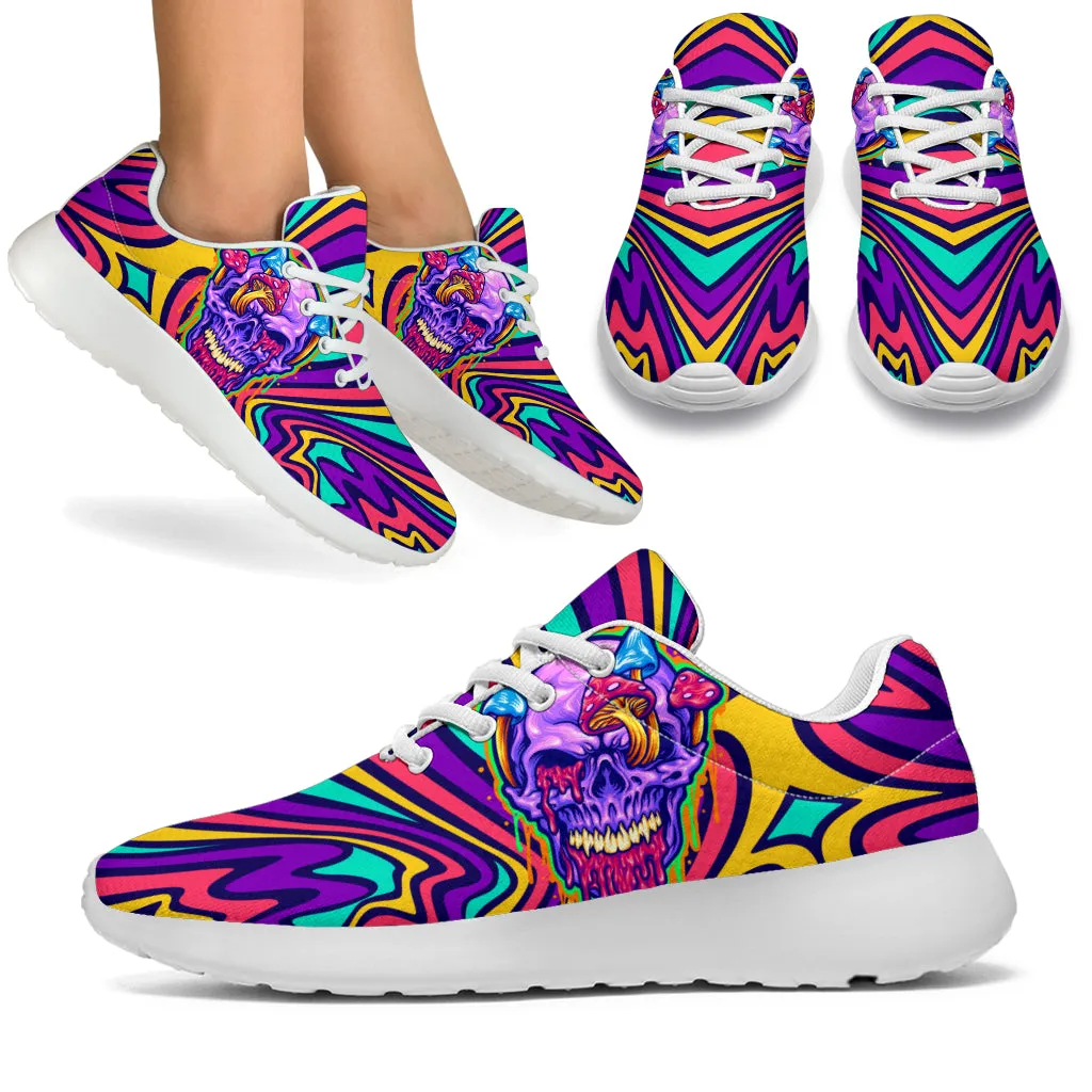 Trippy Skull Sport Sneakers