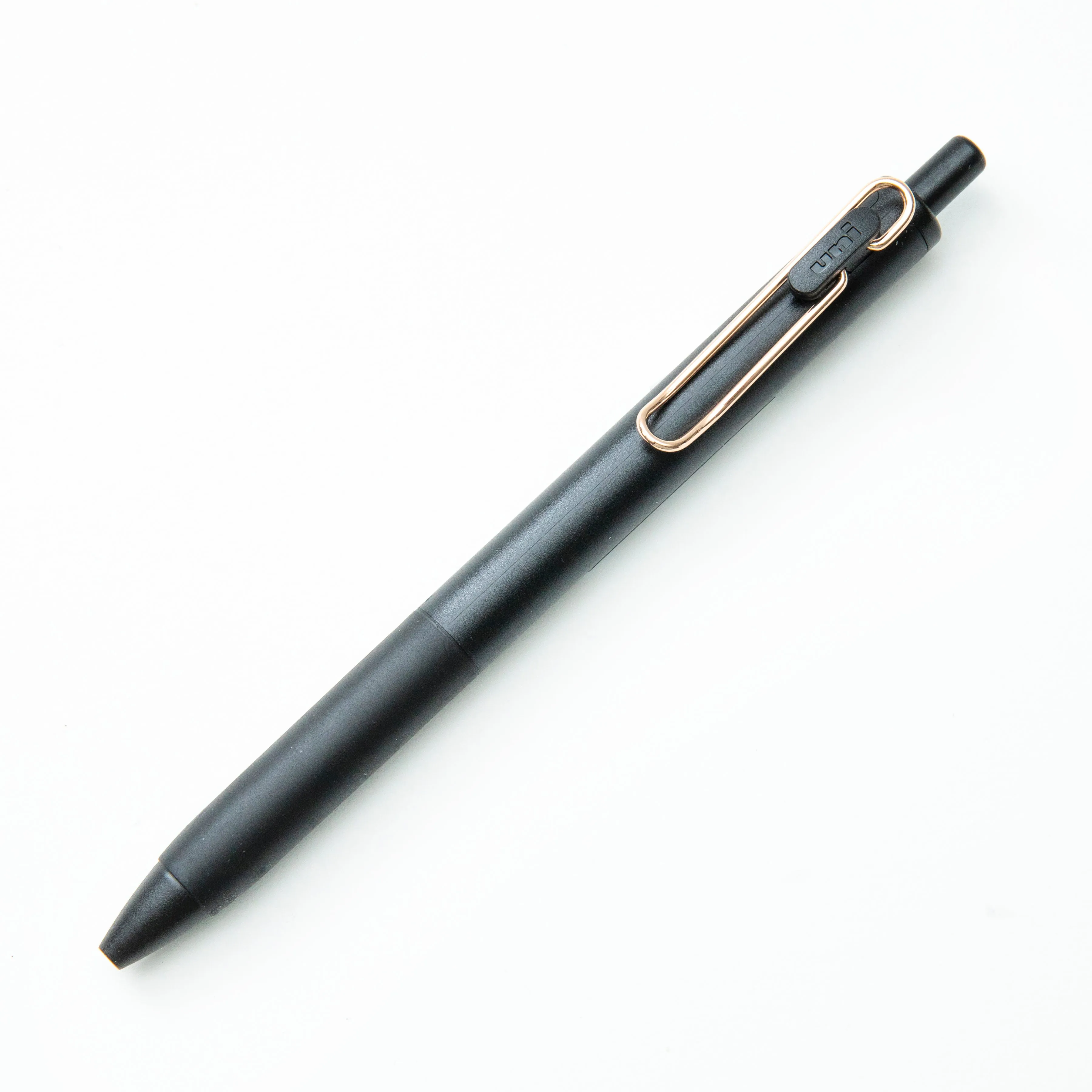 Uni-Ball One Mitsubishi Ballpoint Pen with Rose Gold Clip