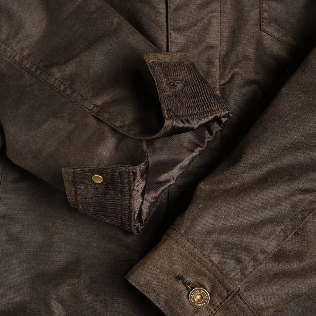 Waxed Canvas Field Jacket | Dark Olive