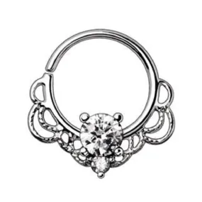 WILDKLASS 316L Stainless Steel Made for Royalty Ornate Seamless Ring